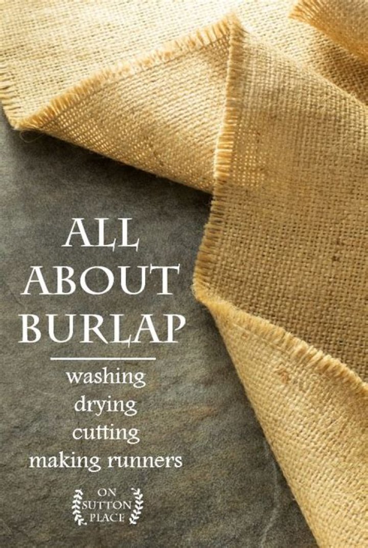 Can you wash burlap runners?