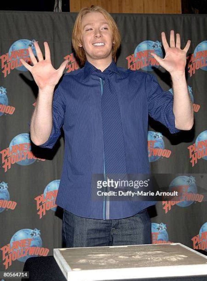 Clay Aiken attends Handprint Ceremony at Planet Hollywood
