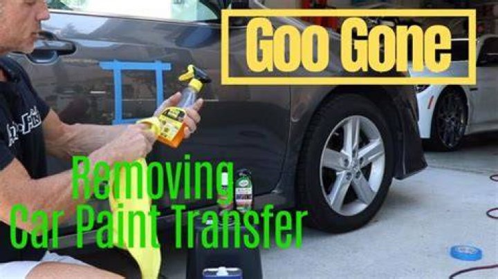 Does Goo Gone remove paint from cars?