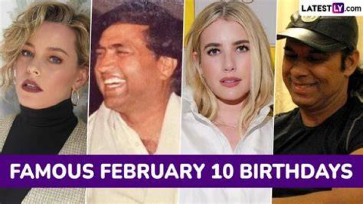 February 10 Birthdays By Profession