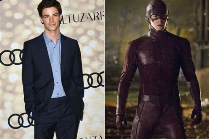 Grant Gustin's pet Jett, Nora, and Rookie