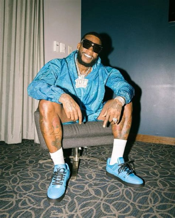 Gucci Mane Smiles In Louis Vuitton Leaf Print Denim