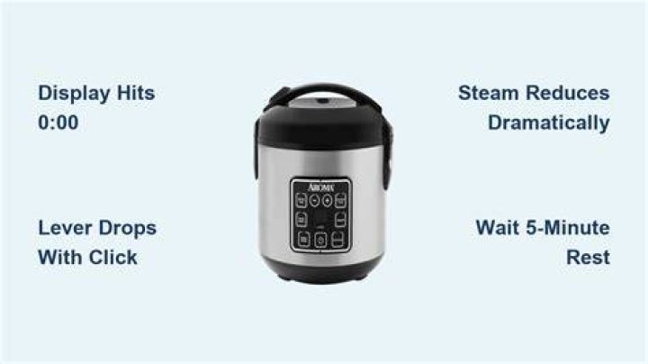 How do I know when Aroma rice cooker is done?