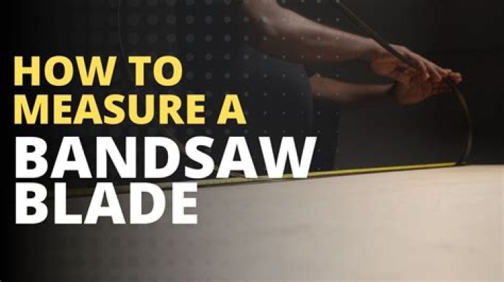 How do I measure a bandsaw blade?