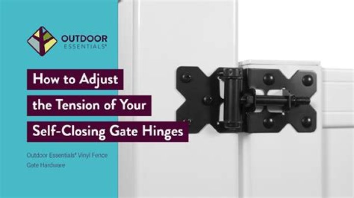 How do you adjust self closing gates?