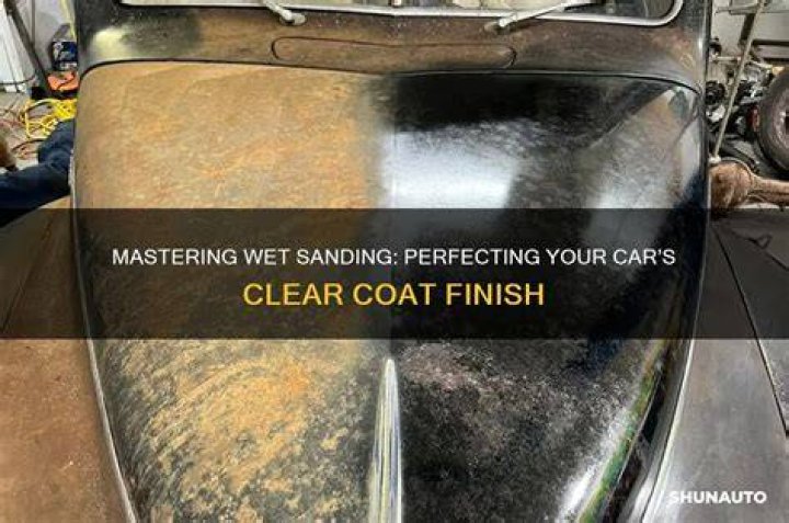 How do you buff clear coat after wet sanding?