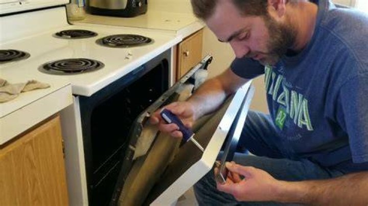 How do you fix a broken oven door handle?