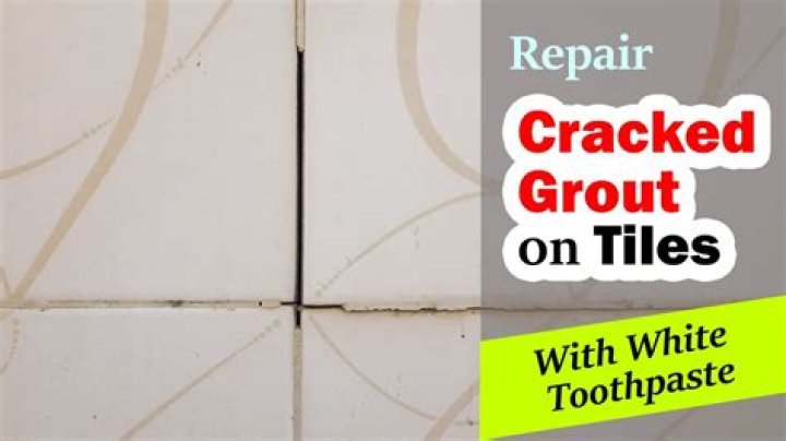How do you fix grout after it has dried?