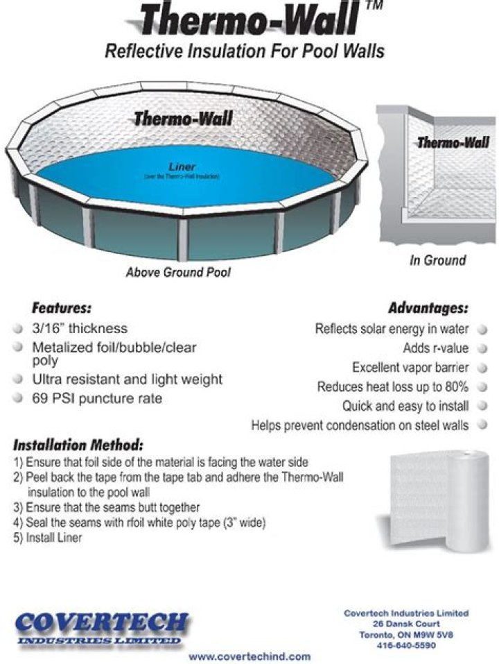 How do you insulate an above ground pool?
