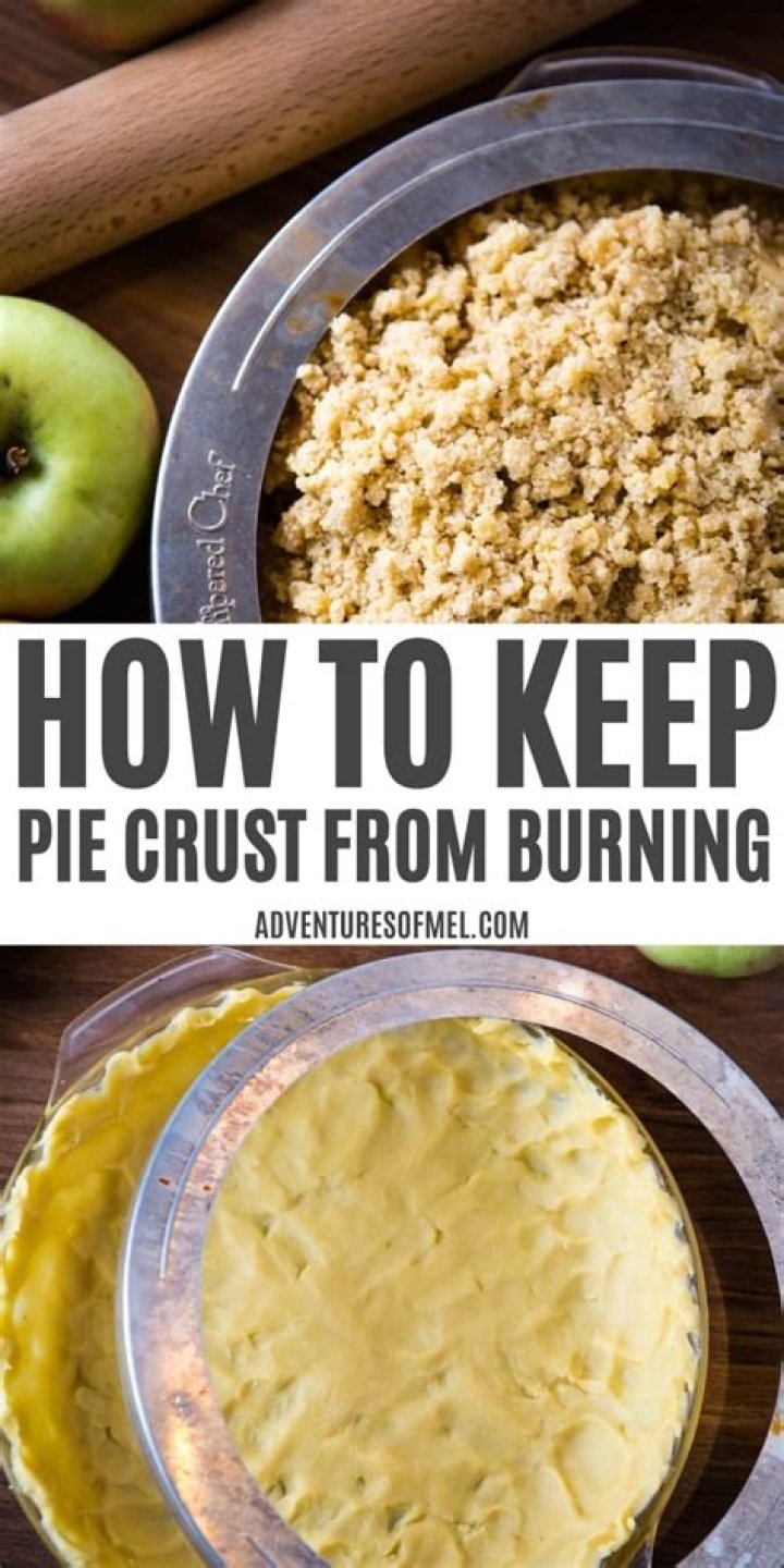 How do you keep a pie crust from burning without foil?