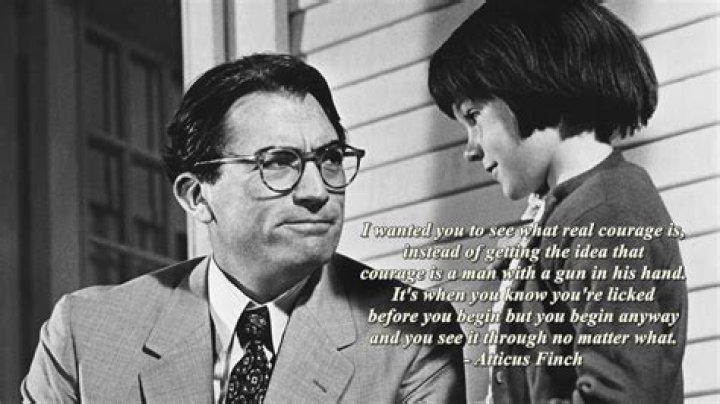 How does Atticus show bravery?