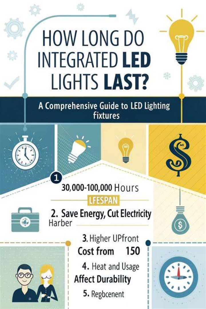 How long do integrated LED fixtures last?