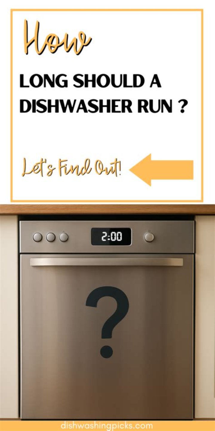 How long should my Maytag dishwasher run?