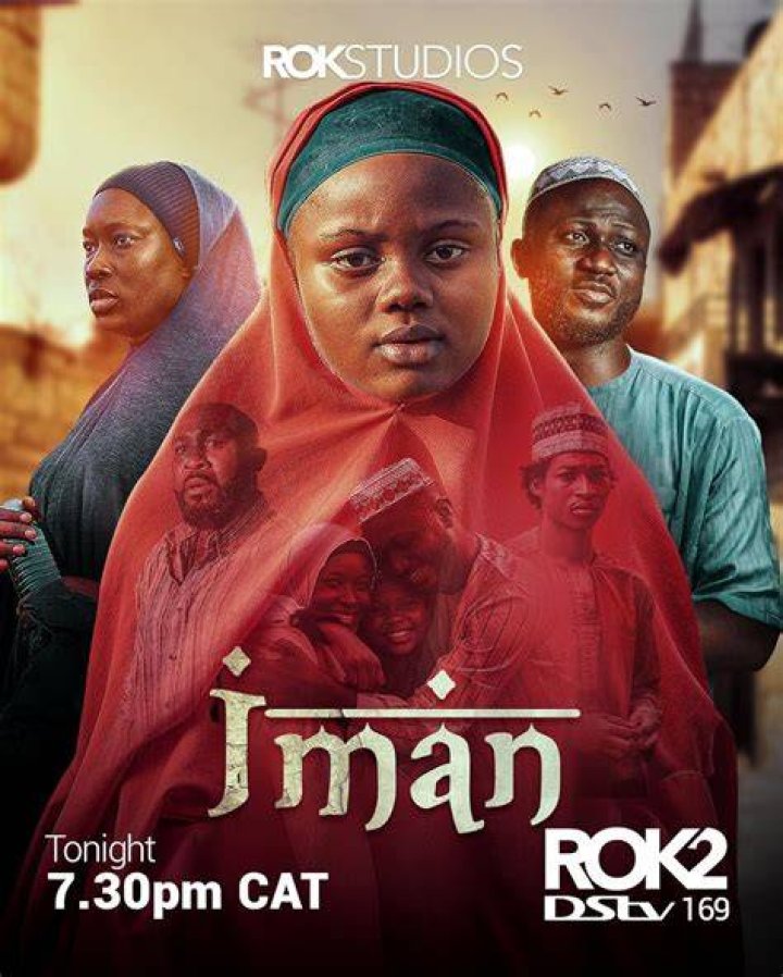 Iman playing in a movie role.