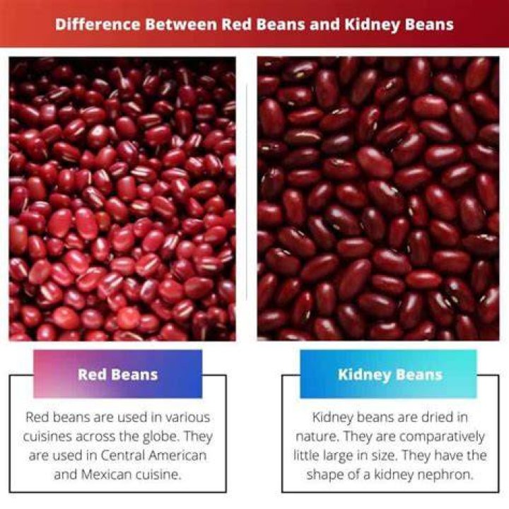 Is there a difference between light and dark red kidney beans?