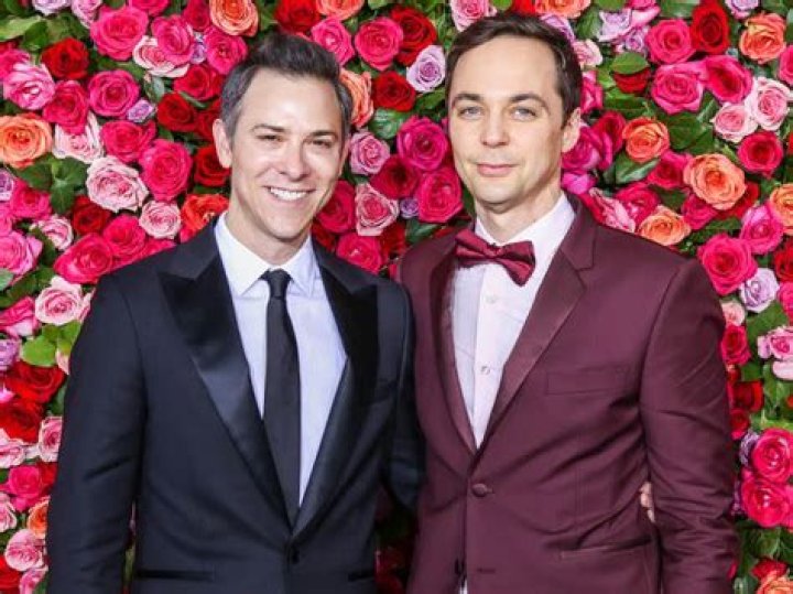 Jim Parsons with his husband on honeymoon.