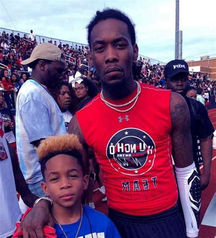 Jordan Cephus with his father Offset and little half-sibling.
