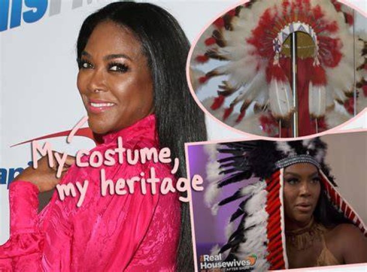 Kenya Moore eventually apologizes for wearing Native American headdress