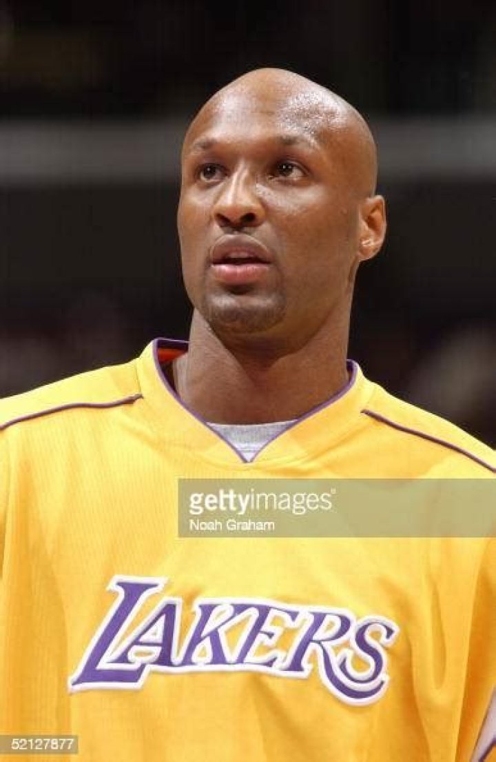 Lamar Odom wearing yellow jersey of his club Laker's.