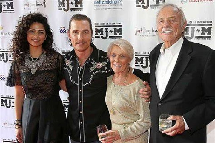 Matthew McConaughey and mom during "Two for the Money" Los Angeles Premiere - Arrivals at Academy Theatre in Beverly Hills, California, United States.