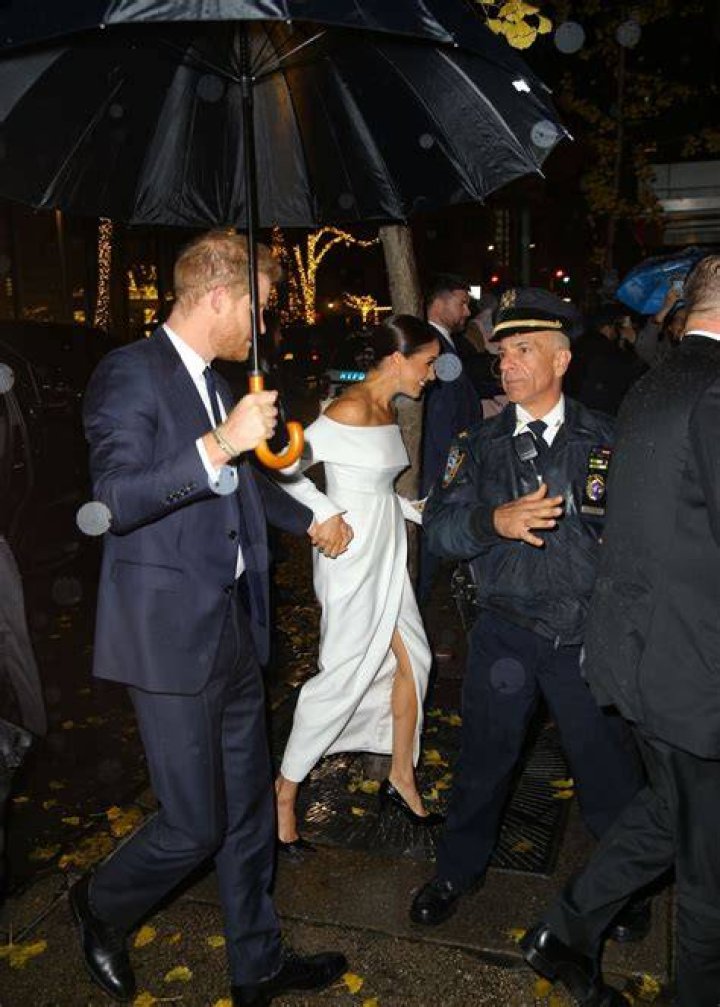 Meghan Markle arrives at The Polo Bar for dinner with a friend in NYC