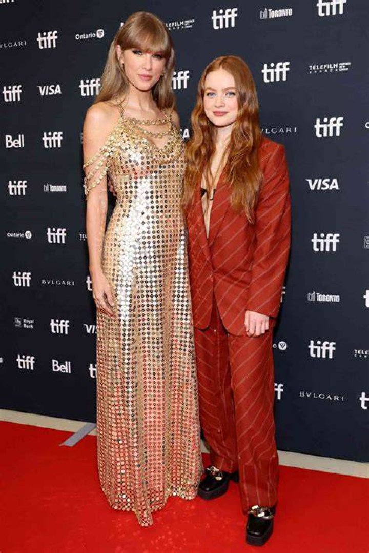 Sadie Sink with Taylor Swift at the Film festival .