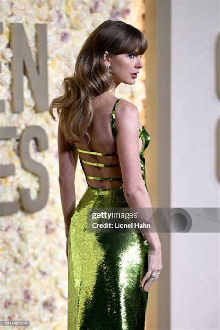 Taylor Swift attends the 81st Annual Golden Globe Awards at The Beverly Hilton on January 07, 2024 in Beverly Hills, California.