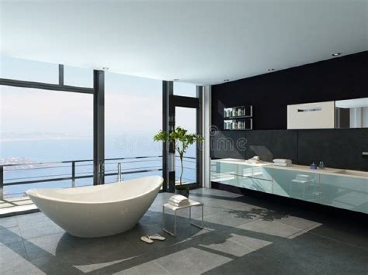 The ultra-modern bathroom