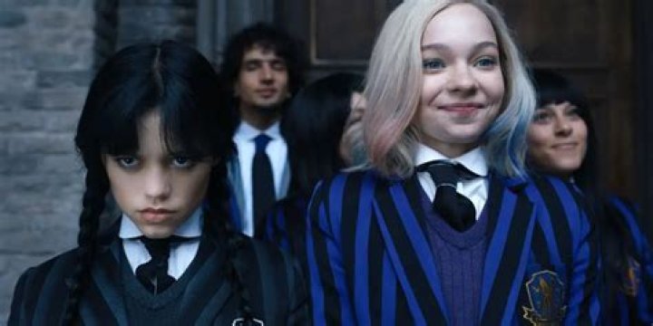 Wednesday. (L to R) Jenna Ortega as Wednesday Addams, Thing in episode 102 of Wednesday. Cr. Courtesy Of Netflix © 2022 Wednesday. (L to R) Jenna Ortega as Wednesday Addams, Thing in episode 102 of Wednesday. Cr. Courtesy Of Netflix © 2022