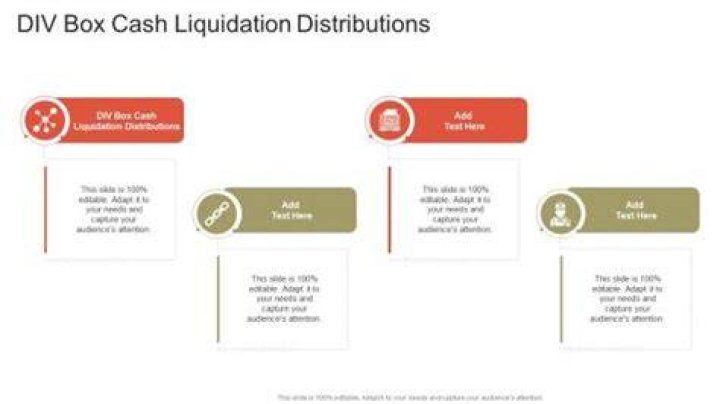 What are cash liquidation distributions?