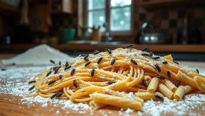 What causes weevils in pasta?