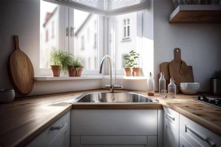 What do you do with the space behind a corner sink?