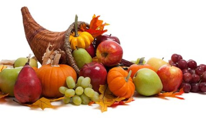 What goes in a cornucopia?