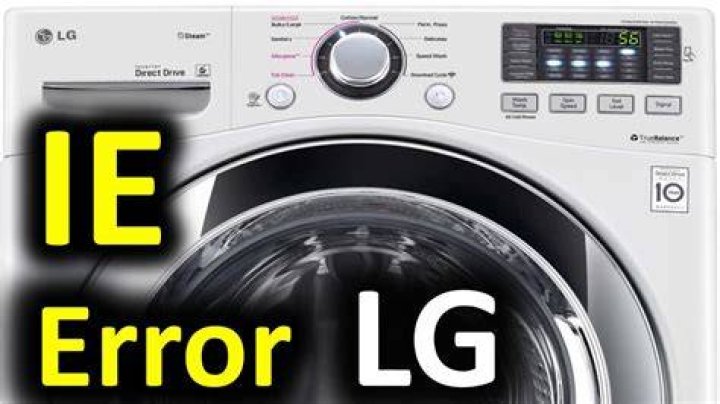 What is 1e error in LG washing machine?