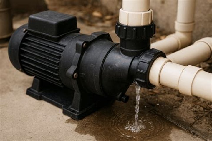 Why is water leaking from pool pump?